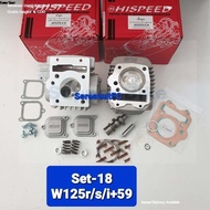 Hispeed Cylinder Head W125 R/S/X/W125i (Turn Signal Windshield) + Valve 24/28+ Piston 59/60/62 + Cam