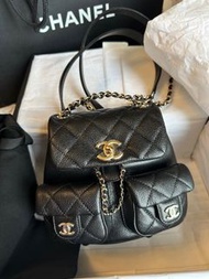Chanel 24A Duma backpack small bag  背包 小號 小青蛙
