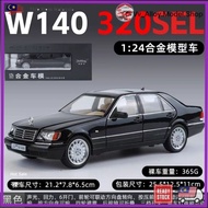 Alloy Model Car 1:24 Scale Mercedes Benz W140 320SEL Vehicles with Sound Light Simulation Diecast Me