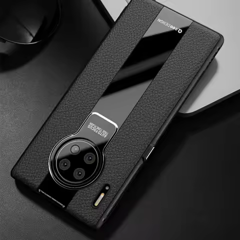 Mate 30 Luxury Litchi Veins Silicone Phone Case For Huawei Mate 30 Pro Ultra-thin Painting TPU Cover