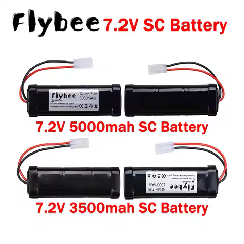 2026 NEW 7.2V 3500mAh/5000mAh NiMH Rechargeable RC Toys SC Battery with Tamiya Discharge Connector f