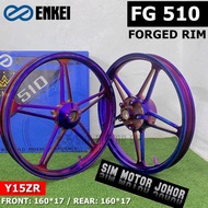 YAMAHA Y15ZR V1 V2 Y16ZR ENKEI FG510 FORGED RIM TITANIUM.