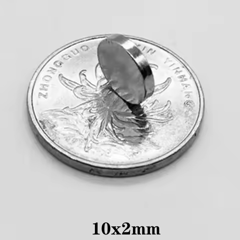 10x2mm Thin Round Powerful Magnet 10*2 Strong Disc Magnets For Fridge, DIY, Building, Scientific, Cr