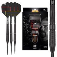 TARGET Darts Gabriel Clemens Black Edition 90% Tungsten Steel Tip Darts, 21G/23G | Tungsten Dart Set