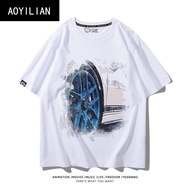 Genuine Cotton T-Shirt For Porsche RWB 993 Car Enthusiasts 911 Short-Sleeved Shirt All Genders