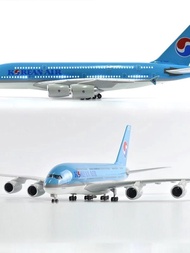 Daehan A380 Airlines 46cm A380 Air Korea Korea A380 Airplane Model Decoration Collectibles Out of Pr