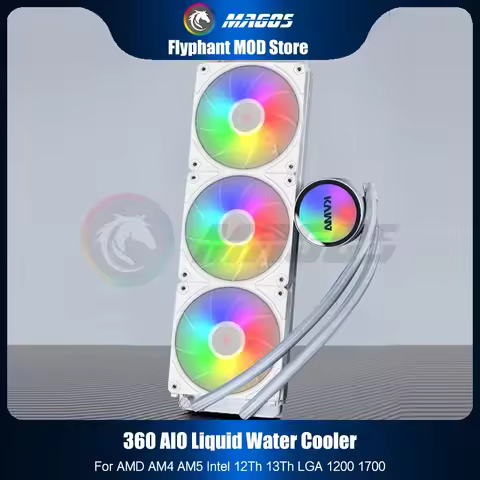 CPU Watercooler AIO Computer Case PC Water Cooling Kit For AMD AM4 AM5 Intel 12Th 13Th LGA 1200 1700
