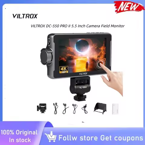 VILTROX DC-550 PRO II 5.5" 1400Nits High Brightness Camera Field Monitor 4K60Hz HDMI 2.0 3D LUT Wave