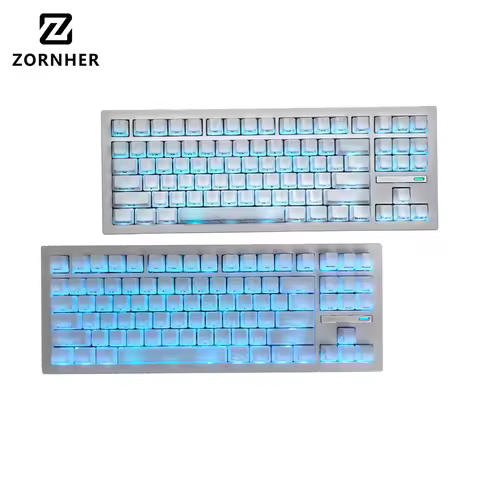 Zuohe Zh870 Mechanical Keyboard 70% Layout RGB Customized gaming accessories Hot Swap Tri mode bluet
