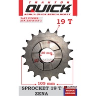 MATA Gear sprocket 19 t tractor zena, gear sprocket 19 gear zena tractor, transmission gear zena tra