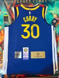 Stephen Curry 勇士經典藍色戰衣球員版簽名球衣