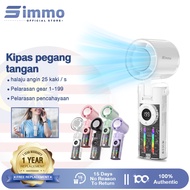 SIMMO Portable Fan Cooling Fan 199 Gear Mechanical Transparent Handheld Fan High Speed  Strong Wind 