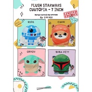 Stuffed Toy Plush Star Wars Cuutopia 7 Inch R2D2 Ewok Grogu Boba Fett Original