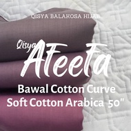 Tudung Bawal Bidang 50 | Bawal Cotton Curve | Bawal Curve bidang 50 | Bawal Cotton labuh | Qisya Bal