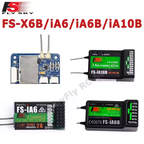 FlySky FS-iA6 iA6B iA10B X6B PPM PWM iBUS Receiver for FS-i6 i6X i6S i10 TH9X Transmitter, RC FPV Dr