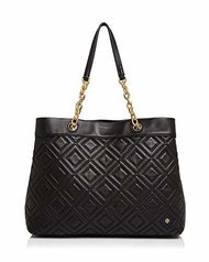 Tory Burch Fleming Tripple Compartment Tote (Black)