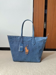 全新Polo Ralph Lauren 牛仔托特包Polo Ralph Lauren bag Polo Ralph Lauren袋 Polo Ralph Lauren 大袋