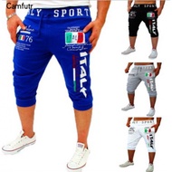 Men's Text Print Capri Pants/Casual Sports Pants