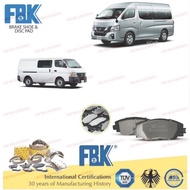FBK Disc Brake Pad Front FD1810MS - Nissan Urvan E25 E26