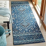 Safavieh Classic Vintage Collection CLV101M Runner, 2'3" x 8', Blue/Charcoal