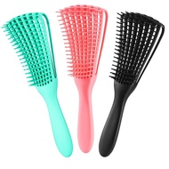 3 Pack Hair Detangler Brush for Afro America/African Textured 3a to 4c Kinky Wavy/Curly/Coily/Wet/Dr