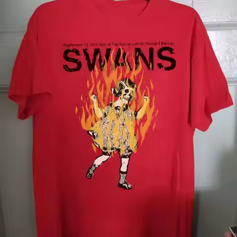 Swans Band live In Concert Red T SHIRT FULL SIZE S 5XL SO712
