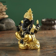 [UP] Elephant Statue Hindu Elephant God Statue Lord Ganesha Figurine Elephant God Sculpture Tabletop