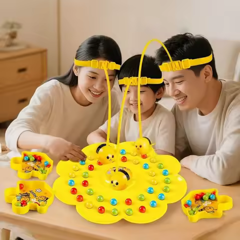 Little Bumblebee Multifunctional Board Game Puzzle Fishing Toys Interactive Educational Toys For Kid
