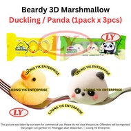 *Halal* Beardy 3D Marshmallow Duckling / Panda 30g LOOSE  Halal Viral Candy Peeps So Fluffy