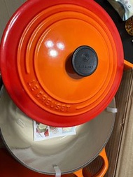 正版全新 Le creuset  lc 白內鑄鐵鍋22 cm