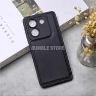 Bumble - Poco M7 Pro 5G Case Leather Pro Black Softcase Poco M7 Pro 5G