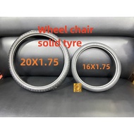Wheel chair tire 20x1.75 16x1.75 tyre wheelchair solid tire solid tyre
