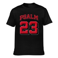 Newest Fashion Psalm 23 Retro Christian Biblle Mans Short Sleeve Cotton Tee