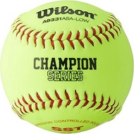 Wilson A9331ASA Series Softball (12-Pack), 11-Inch, Optic Yellow
