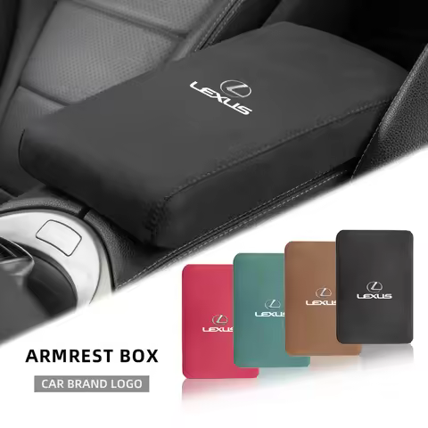 Suede Car Interior Armrest Box Mat Center Console Accessories For Lexus F SPORT LBX NX RX 350h 450h 