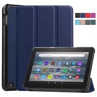 Case for Amazon Fire 7 Tablet Case 2022 PU Leather Protective Cover for Kindle Fire 7 2022 Released 