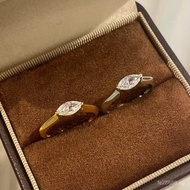 Seiko Simulated Diamond Pure Silver Index Finger Ring S92540Diamond Ring Single Diamond Marquise Ant