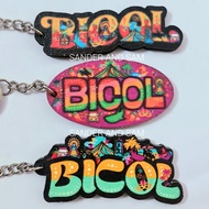 Bicol Colorful Wood Keychain Souvenir