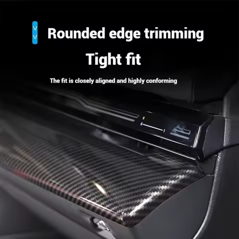 4piece Carbon Fiber Center Console Decoration Panel Decoration StickersFor BMW5 Series i5 G60 2024 2