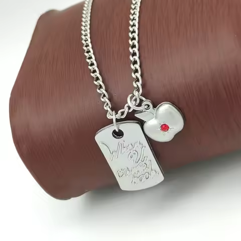 Love and Deep Space Necklace Cartoon Character Caleb Neck Chain with Crystal XX9C