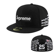 SUPREME X NEW ERA 59FIFTY Bone BONES BOX LOGO FITTED HAT Full Cap