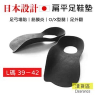 其他品牌 - 日本矯形鞋墊 扁平足 炎足外翻 足底筋膜 改善站姿 O型腿支撐神器 L 39－44 鞋墊