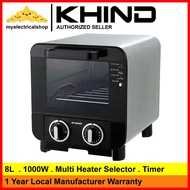 Khind 8L Stainless Steel Bread Toaster Oven OT08SS