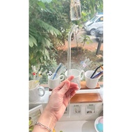 30cm Long Reusable Glass Straw - Long Glass Straw for Hot and Cold Drink Bottles