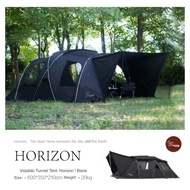 VIDALIDO LANYE HORIZON TUNNEL TENT 5 PERSON FAMILY 2 ROOMS TENT DOUBLE LAYER WATERPROOF UV PROOF OUT