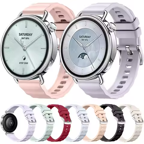 18mm Silicone Strap for Huawei Watch GT6 5 4 41mm/Xiaomi Watch S4 41mm Sport Bracelet for Garmin Ven