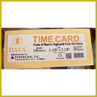 ☋ ♗ ♝ Time card for bundy time clock 100 pcs yellowish