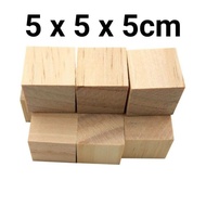 WOODEN CUBE BLOCK SIZE 5X5X5 CHILDREN'S TOY WOODEN BLOCK