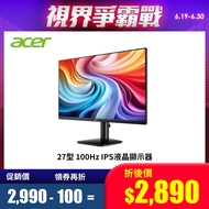 宏碁 Acer 27型 100Hz IPS液晶顯示器 KA272 E0bmix