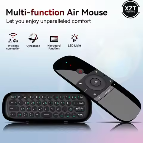 Wechip W1 Air Mouse 2.4G Wireless Keyboard Remote Control IR Remote Learning 6-Axis Motion Sense for